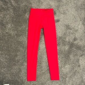 Girls Athleta red leggings medium8-10